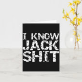 Funny Gag Gift For Men Dumb Joke Saying I Know Jac カード (黄色い花)