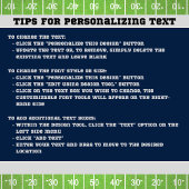 Funny Game Day Football Field Drink Coaster スクエアペーパーコースター