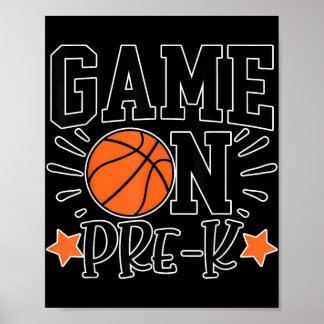 Funny Game On Pre-k Kids Basketball Preschool Spor ポスター