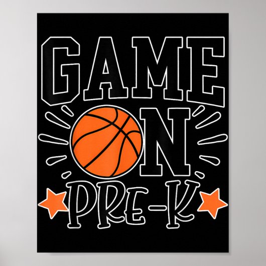Funny Game On Pre-k Kids Basketball Preschool Spor ポスター (正面)