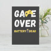 Funny Game Over Battery Dead Art 招待状 (スタンド正面)