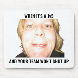 Funny Gamer 1v5 Meme Loud Team Mouse Pad マウスパッド