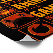 Funny Gamer Anime Graphic Tee Men Boys Teens Video ポスター (角)