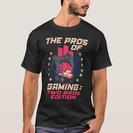Funny Gamer Brother Video Games Boys Brothers Sons Tシャツ (正面)