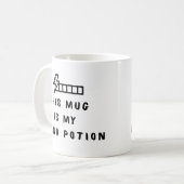 Funny Gamer Coffee Mug This Mug Is My Mana Potion  コーヒーマグカップ (正面左)