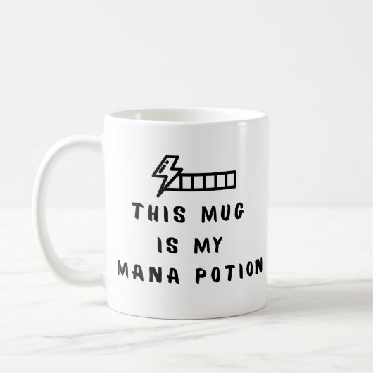 Funny Gamer Coffee Mug This Mug Is My Mana Potion  コーヒーマグカップ (左)