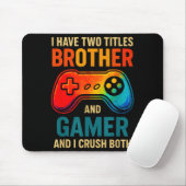 Funny Gamer Graphic Tee For Boys Teens Kids Video  マウスパッド (マウス)