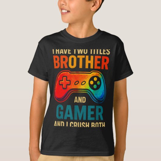 Funny Gamer Graphic Tee For Boys Teens Kids Video  Tシャツ (正面)
