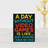 Funny Gamer Graphic Tee Men Boys Teens Video Gamin カード (黄色い花)