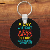 Funny Gamer Graphic Tee Men Boys Teens Video Gamin キーホルダー (正面)
