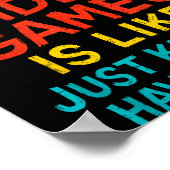 Funny Gamer Graphic Tee Men Boys Teens Video Gamin ポスター (角)