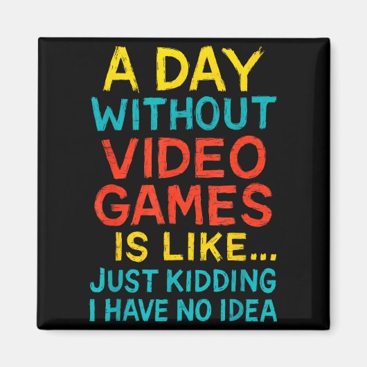 Funny Gamer Graphic Tee Men Boys Teens Video Gamin マグネット (正面)