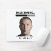 Funny Gamer Mouse Pad Excuse Loading Meme Desk Mat マウスパッド (マウス)