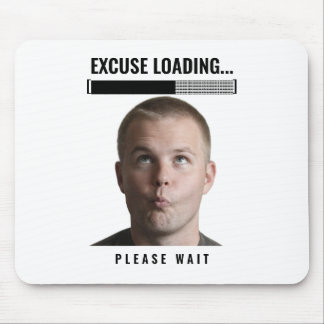 Funny Gamer Mouse Pad Excuse Loading Meme Desk Mat マウスパッド