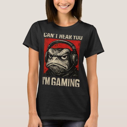 Funny Gamer Mpy Frog Art Men Women Boys Video Gami Tシャツ (正面)