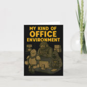 Funny Gamer Office Work Sarcasm Gamer Nerd Office  カード (正面)