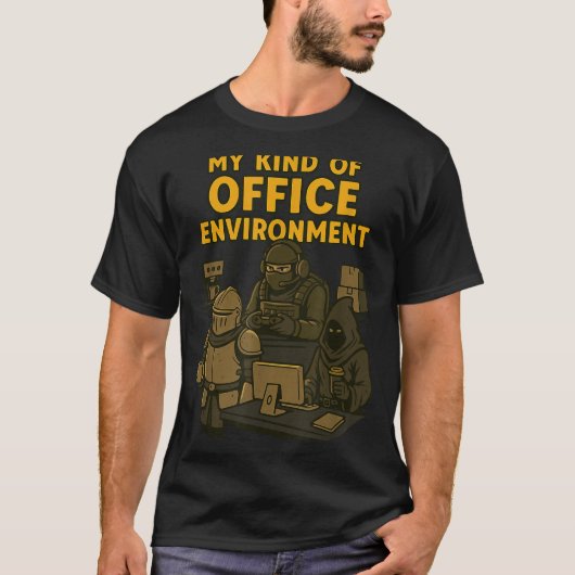 Funny Gamer Office Work Sarcasm Gamer Nerd Office  Tシャツ (正面)
