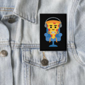 Funny Gamer Pizza Gaming Video Game Enthusiast Boy 缶バッジ (インサイチュ)