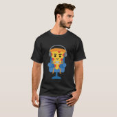 Funny Gamer Pizza Gaming Video Game Enthusiast Boy Tシャツ (正面フル)