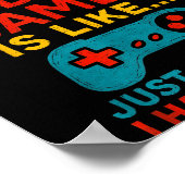Funny Gamer Saying Graphic Tee Men Boys Teens Vide ポスター (角)
