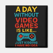 Funny Gamer Saying Graphic Tee Men Boys Teens Vide マグネット (正面)