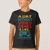 Funny Gamer Saying Graphic Tee Men Boys Teens Vide Tシャツ (正面)