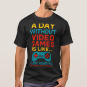Funny Gamer Saying Graphic Tee Men Boys Teens Vide Tシャツ (正面)