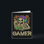 Funny Gamer Skeleton Gamer Teen Boys Video Gaming  カード<br><div class="desc">Funny Gamer Skeleton Gamer Teen Boys Video Gaming _1</div>