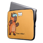 Funny Gamer Tablet Case – Personalized ラップトップスリーブ (正面左)