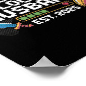 Funny Gamer Wedding Engagement Gift Tee  ポスター (角)