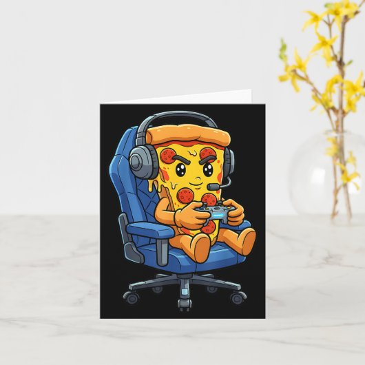 Funny Gamer Zza Gaming Video Game Enthusiast Boys  カード (黄色い花)