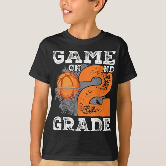 Funny Games On Second Grade Basketball First Day O Tシャツ (正面)