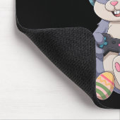 Funny Gaming Bunny Easter Gamer Rabbit Video Game  マウスパッド (コーナー)