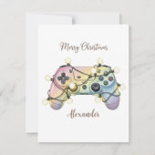 Funny Gaming Christmas Card Personalised Gift シーズンカード (正面)