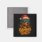 Funny Gaming Dad Christmas Outfit Gamer Gift  マグネット (正面/裏面)