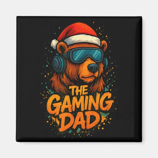 Funny Gaming Dad Christmas Outfit Gamer Gift  マグネット (正面)