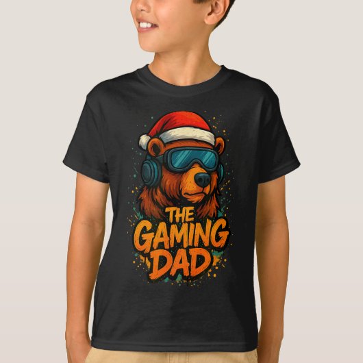Funny Gaming Dad Christmas Outfit Gamer Gift Tシャツ (正面)