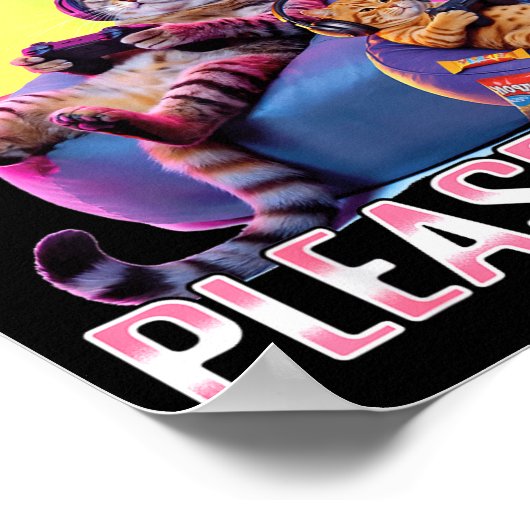 Funny Gaming Gamer Cat  ポスター (角)