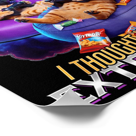 Funny Gaming Gamer Cat  ポスター (角)