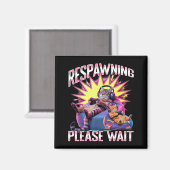 Funny Gaming Gamer Cat マグネット (正面/裏面)