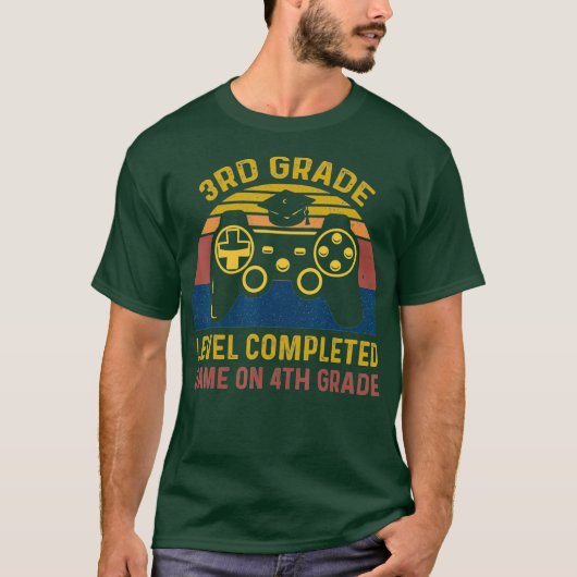 Funny Gaming Level Completed 3rd Grade Graduate Tシャツ (正面)