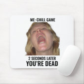 Funny Gaming Meme Mouse Pad Screaming Face マウスパッド (マウス)