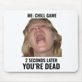Funny Gaming Meme Mouse Pad Screaming Face マウスパッド