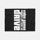 Funny Gaming New Driver Video Game Driving Instruc フリースブランケット (正面(横))