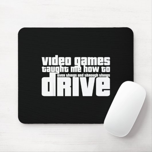 Funny Gaming New Driver Video Game Driving Instruc マウスパッド (マウス)