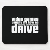 Funny Gaming New Driver Video Game Driving Instruc マウスパッド (正面)