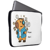 Funny Gaming Tablet Case – Lag Is My Enemy Design ラップトップスリーブ (正面右)