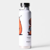 Funny Gaming Thermos – Capybara Retro Style ウォーターボトル (右面)