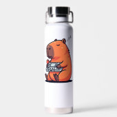 Funny Gaming Thermos – Capybara Retro Style ウォーターボトル (背面)