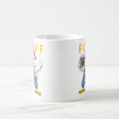 Funny Gangsta Chicken Mug F CAW F Hip Hop Style コーヒーマグカップ (中央)